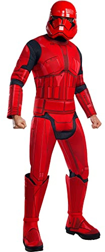 Rubie's Official Disney Star Wars Ep 9 Red Stormtrooper Deluxe Men's Costume, Adult Fancy Dress