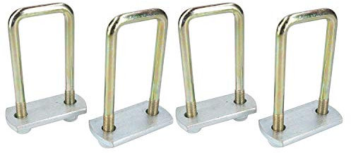 4 Pack M10 40mm x 110mm U-Bolt N-Bolt with Plates & Nuts HIGH TENSILE