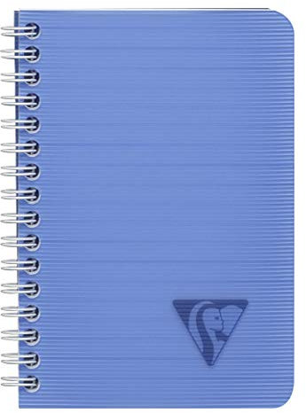 Clairefontaine 328526C - Packung mit 10 Doppelspiralbücher Linicolor Fresh 9,5x14 cm, 50 Blatt liniert, 90g, farbig sortiert, 1 Pack