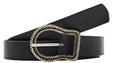 s.Oliver Damen Ledergürtel mit Schließe black 100