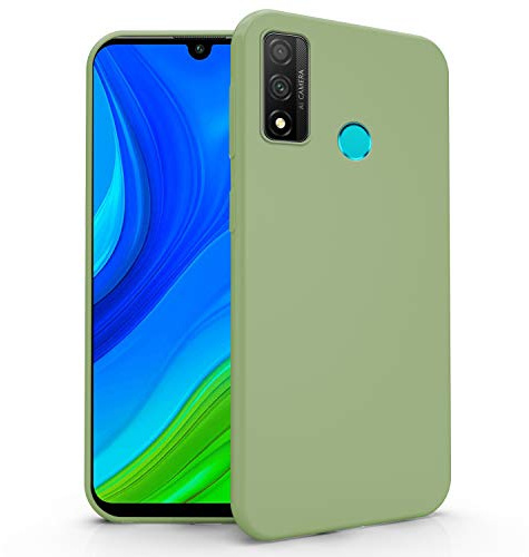 N NEWTOP Cover Compatibile per Huawei P Smart 2020, Custodia TPU Soft Gel Silicone Ultra Slim Sottile Flessibile Case Posteriore Protettiva (Verde Militare)