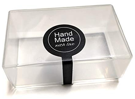 240 Black Lollipop Sealing Stickers – Hand Made with Love Labels - Tamper Proof