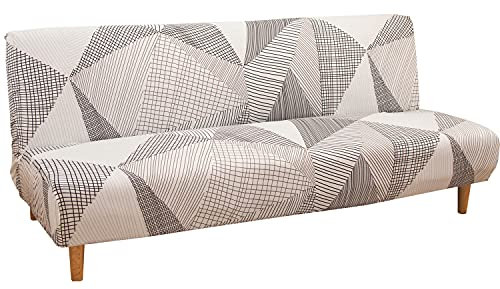 Meicynhoger Housse de Canapé Clic Clac Extensible 3 Places,Couverture de Canapé pour Banquette Clic Clac Pliant sans Accoudoirs 180-210cm (L,Couleur K)