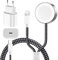 [Neu Upgrade] augley 2in1 für Apple Watch und iPhone ladekabel, 5.0ft Watch Ladegerät mit 20W USB C Adapter für iWatch Serie SE/8/7/6/5/4/3/2/1 & iPhone, Travel Essentials