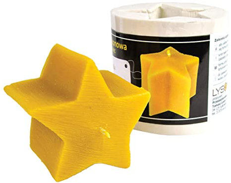 BIENE24.DE Kerzengießform Stern Silikonform Kerzen Bienenwachs Weihnachten Sterne Sternform