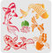 FINGERINSPIRE Koi Lotus Schablonen Wandmalerei Schablone 30x30cm Karpfen Fisch Zeichnung Schablonen Wiederverwendbare DIY Craft Malvorlage Kreideschilder Schablonen zum Malen Handwerk Fensterwand