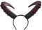 Lurrose Bull Horn Stirnband Horn Stirnband Gothic Ochsenhorn Haarband Teufel Langer Ochsen Kopfschmuck für Halloween Kostüm Cosplay Party Requisiten Ox Horn Stirnband