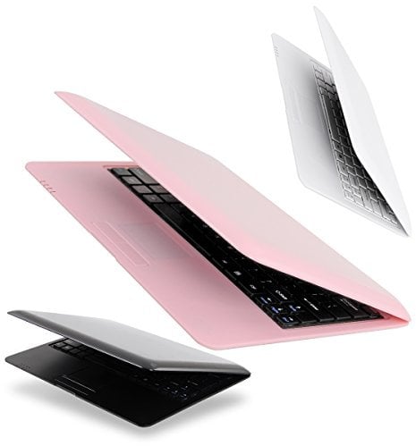 Bigmachine 10.1 Inch Portable Quad Core 8GB Computer Laptop Mini PC Android 6.0 Netbook Lightweight Notebook WiFi Webcam Netflix YouTube Player Flash (Pink)