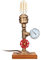 Industrial Pipe Tischlampe, Industrial Iron Retro Metall Wasserpfeife Basis Schreibtischlampe, Vintage Steampunk Tischlampe für Nachttisch Schlafzimmer Wohn-Esszimmer Cafe Bar