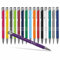 #teamludorf 50x DELTA UNI LACKIERT Metall-Kugelschreiber mit Wunsch-Gravur - Personalisierte Kulis - Stift mit Namen - 16 Farben & 20 Schriftarten - 50 Stück - Lila