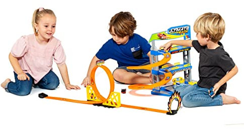 MOLTO | 3 étages Parking avec Boucle et Accessoires + 10 Voitures incluses | Toy Voiture de Voiture | Toys éducatifs pour Enfants | De 3 Ans