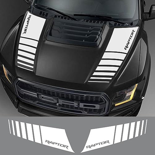 RWRAPS Auto-Motorhauben-Abdeckung, grafische Vinyl-Aufkleber, passend für Ford Ranger Raptor F150 F-150 2015–2018 Pickup, Auto-Motorhaube, dekoratives Zubehör