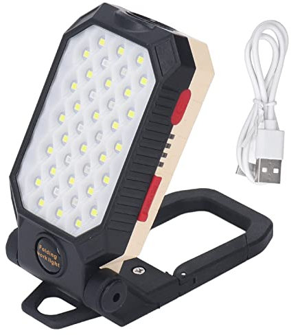 Wiederaufladbares LED-Arbeitslicht, Magnetisches COB-Arbeitslicht, 1000 Lm, Verstellbares Magnetisches Licht, Tragbares LED-Mechanikerlicht