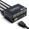 Bolaazul 4K HDMI-Splitter 1 in 4 Out, HDMI Gleichzeitig Mirror Adapter Verteiler 1x4 für 4 Displays, Unterstütz Full HD 4K/30Hz 1080p 3D HDCP 1.4 für PS3, PS4, Blu-Ray DVD Player, Projector