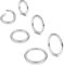 Milacolato Nasenpiercing Ring Chirurgenstahl 1,2mm Helix Septum Clicker Ring Silber Gold Edelstahl Klappbarer Segmentring Lippenring Nasenring Tragus Daith Conch Knorpelohrring Ohr Piercing Schmuck