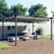 ARKEM Pergola da Giardino con Tetto Retrattile 4x3 m Antracite,Pergolato in Legno impregnato, per la Protezione dal Sole e Arredamento Esterni