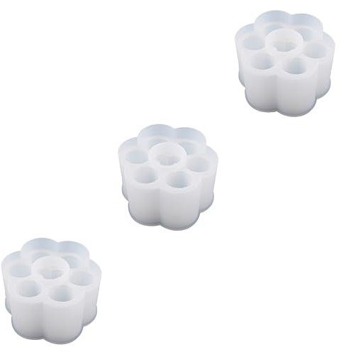 NUOBESTY 3st Lick Box Form Seifenformen Aus Silikon Silikonform Lippenbalsamhalter Para Guardar Harzform Lippenstifthalter Silikonbehälter Silikon Diy Form Kieselgel Epoxid Kuchenform Weiß
