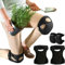 MZSX Ginocchiere Lavoro, Spugna Anti-Collisione Ginocchiera Alla Pallavolo Per Lavoro, Giardinaggio, Danza, Pallavolo, Protegge Le Articolazioni e Stabilizza i Muscoli(nero)