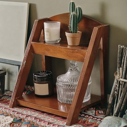 Vintage Holz Schreibtisch Bücherregal Nizer für Bürobedarf Aufbewahrung Landhausstil Mini Schreibtisch Regal Display Rack