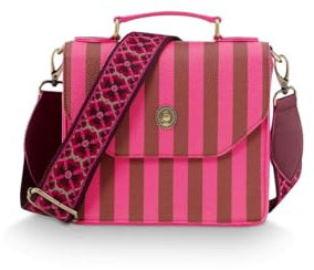 Pip Studio Frances Cross Body Bag Small Stripe Pink 19x7x17.5cm
