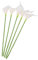 PRETYZOOM Blumenarrangement Bouquets 5pcs Kunststoff Künstliche Faux Für Hochzeitsdekor