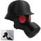KXVXXV Capuchon de protection amusant pour attelage de remorque - 50 mm - En forme de masque à gaz - Étanche à la poussière et à l'eau - Rouge