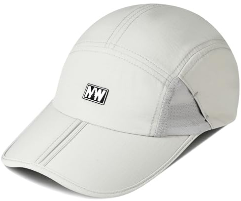 AYPOW Schnell Trocknend Baseballkappe Herren Damen, Leichte Atmungsaktiv Baseball Cap mit Faltbares Schild, Einstellbare Weicher Sommermütze Basecap Laufmütze fur Outdoor-Sport Running Tennis Golf