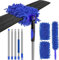 Ceiling Fan Cleaner Duster with 80 inch Extention Pole, Bendable and Washable Chenille Duster for Cleaning High Ceiling Fan Blades and Hard to Reach Areas