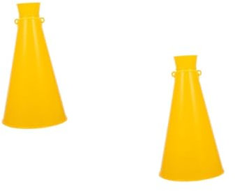 Sosoport 2 Stück Jubelndes Horn Sportlich Party-megafone Krachmacher Hersteller Megaphon-Lautsprecher Für Sportveranstaltungen Noisemaker Geräuschmacher Megaphone Fußball Hupe Plastik Gelb