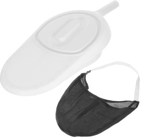 Vaguelly Praktische Bettpfanne Für Erwachsene Mit Deckel Ergonomische Patientenpfanne Mit Griff Aus Langlebigem Material Leicht Zu Reinigen Und Platzsparend Für Senioren Und Pflegebedürftig