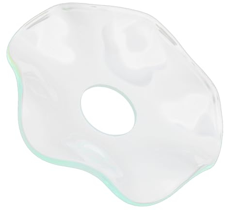 DONFAMDS Transparenter Kerzenhalter Wellenrand Tropfschutz für Stabkerzen Eleganter Wachsauffang für Zuhause Büro und Spa Praktischer Kerzenständer für Oberflächen