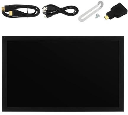 ZBIianxer 7Inch LCD Display HD720P Multimedia Monitor 1.5W Loudspeaker HDTV-compatible VGA AV Inputs for Gaming Streaming LCD Screen