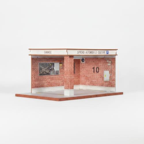 JWQFBC e per Auto Modellini 1:24 e 1:32, Vetrina Diorama in Legno con Illuminazione Integrata per Collezionisti