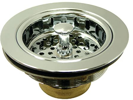 Kingston Brass KBS1001 Cast Heavy Duty Basket Strainer, Polished Chrome