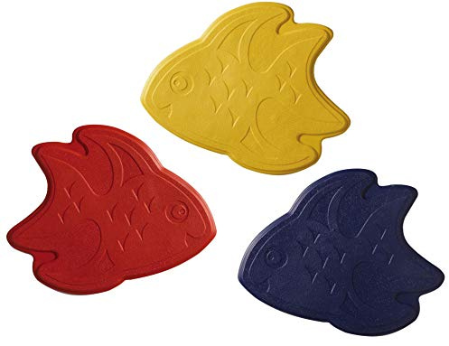RIDDER Mini Dusch- und Wanneneinlage XXS Fische dunkelblau, gelb, rot 13x11 cm
