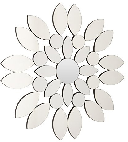 Premier Housewares Blossom Wall Mirror - Silver