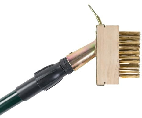 Grüner Jan Unkrautfugenbürste mit Teleskopstiel Fugenkratzer Fugenreiniger Unkrautbürste