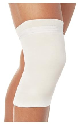 Ginocchiera in tessuto termico linea Judo (Bianco, L 36-40 cm circonferenza ginocchio)