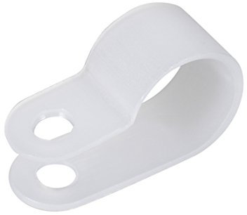 sourcing map 200Stk. Nylon R-Typ Kabelklemme Kabelschellen Klemme für Draht Management 12,7mm DE de