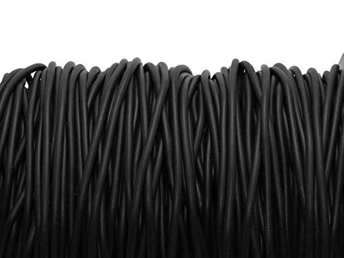 Vintageparts Kautschukband in schwarz 2 mm 4 m zum Schmuck selber basteln