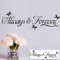 AWSN Wandsticker mit inspirierenden, motivierenden Zitaten für Frauen, Jungen und Mädchen, Wohnzimmer, Schlafzimmer, Spielzimmer, Kinderzimmer, Wandaufkleber, Dekoration – Always Forever-Schmetterling
