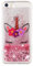 CUAgain Compatible with iPhone SE 2016/5/5S Case Clear Glitter Silicone 3D Sparkle Bling Cover Liquid Transparent Bumper Shockproof for Girls Boys Women Men Pink unicorn