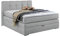Möbel Jack Boxspringbett Polsterbett Doppelbett | 140x200 cm | Grau | Bonellfederkernmatratze