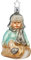 Christbaumschmuck Christbaumhänger Inge-Glas mit Sternenkrönchen, handbemalt und mundgeblasen, Auf zum Rodeln, 10.5 cm