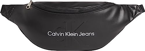 Calvin Klein Jeans Herren Bauchtasche Monogram Soft Klein, Schwarz (Black), Onesize