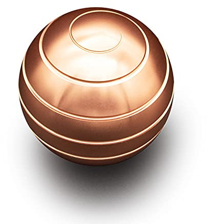 PUTOWUT Giocattoli cinetici da scrivania cinetici a forma di illusione ottica giocattolo medio da scrivania rotante giroscopio da tavolo giocattolo metallo Fidget rotante antistress Spinner(rosa golf)