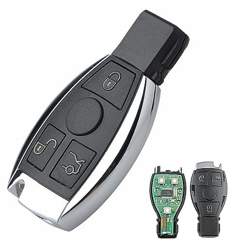 Heart Horse 433 MHz 3 tasti Guscio Chiave Telecomando B-enz, Telecomandi per Auto Chiave Guscio per Mercedes B-en-z A E S G CLK SLK ML Class 2000+ BGA con chip BGA e NEC lama