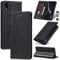 Jasonyu Case for iPhone XR Leather Wallet Flip Cover with Card Holder,Kickstand, Magnetic Closure,TPU Shockproof Phone Case Compatible with iPhone XR (Black)