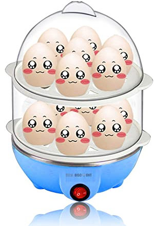 Electric Egg Cooker, InnovTec Multifunction Kitchen Steam Cooking 14 Eggs Dishes Vegetables Meal Soft Boiled Hot Plate 350W Egg Boilers