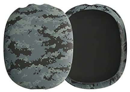kwmobile Case kompatibel mit Apple AirPods Max Hülle -Kopfhörer Cover - weiche Silikon Tasche Dunkelgrau Schwarz Hellgrau Camouflage